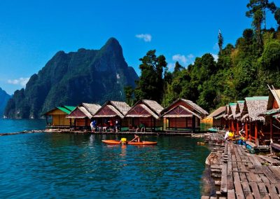 Khao Sok National Park rafthouses